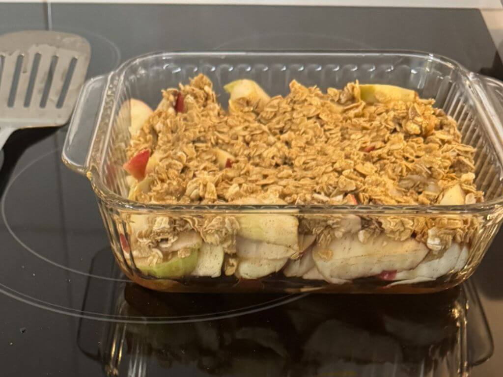 Croustade aux pommes et à l'érable (version santé)