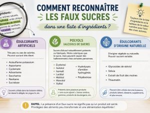 Comment reconnaître les faux sucres dans une liste d'ingrédients