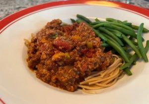 Recette sauce à spaghetti sans viande de Caroline